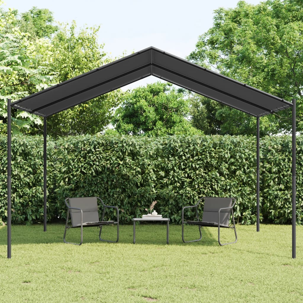 vidaXL Gartenpavillon Anthrazit 4x4 m Stahl und Stoff