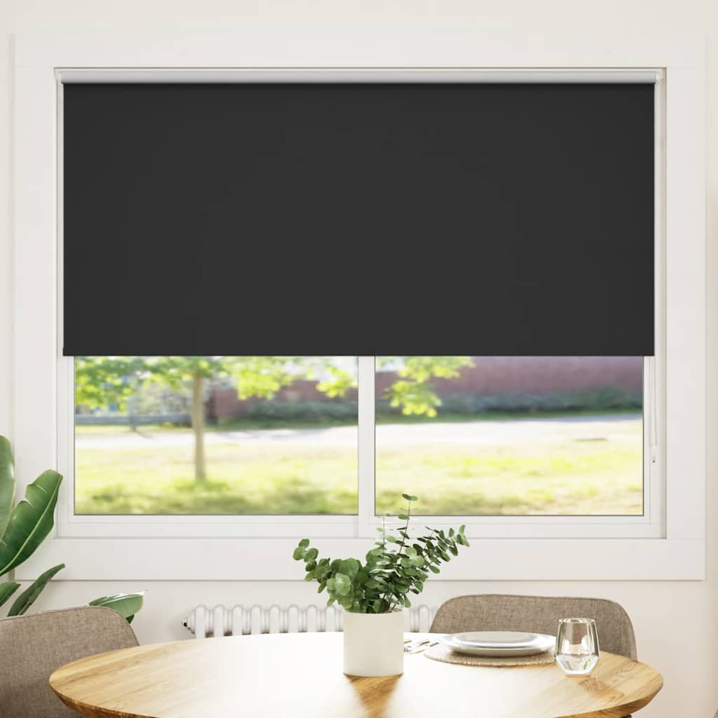 vidaXL Verdunkelungsrollo 164,4 x 175 cm, Stoffbreite 160 cm, schwarz