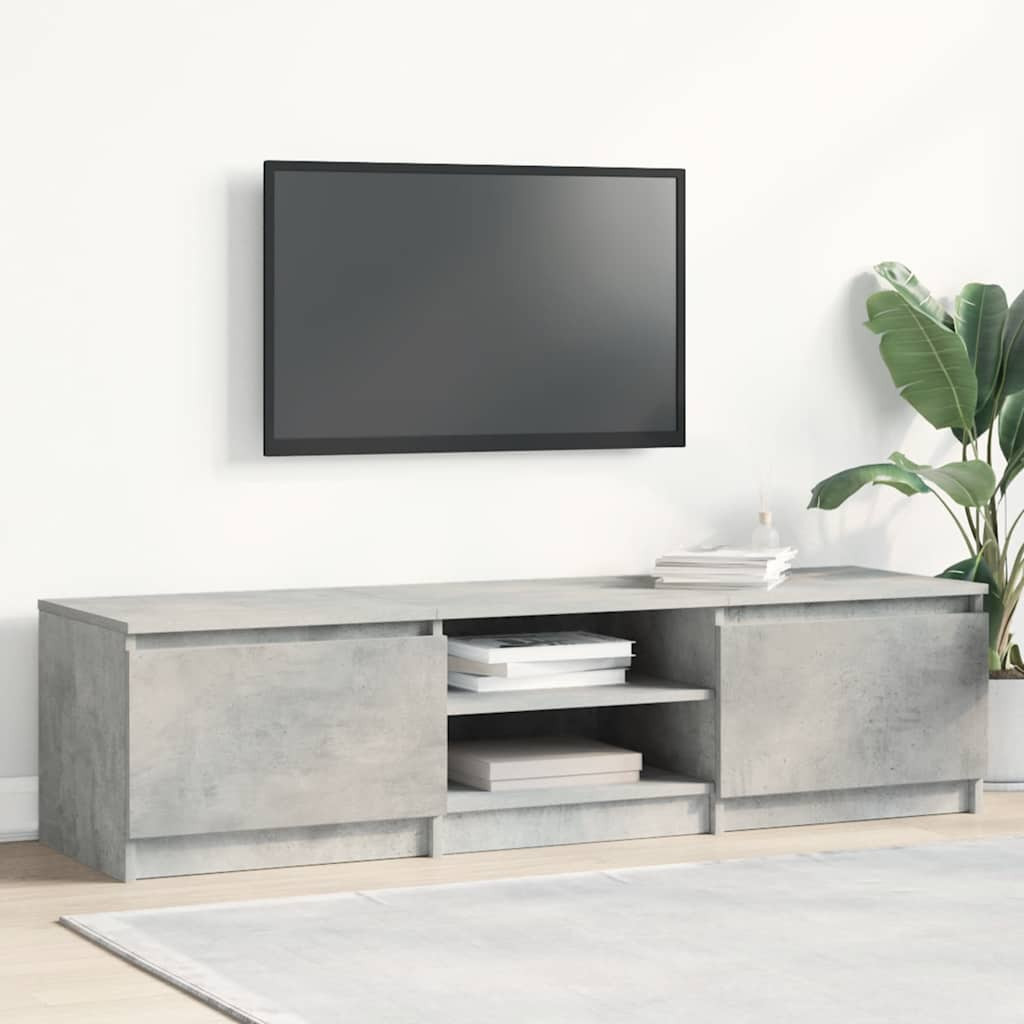 vidaXL TV-Schrank Betongrau 140x40x35,5 cm Holzwerkstoff