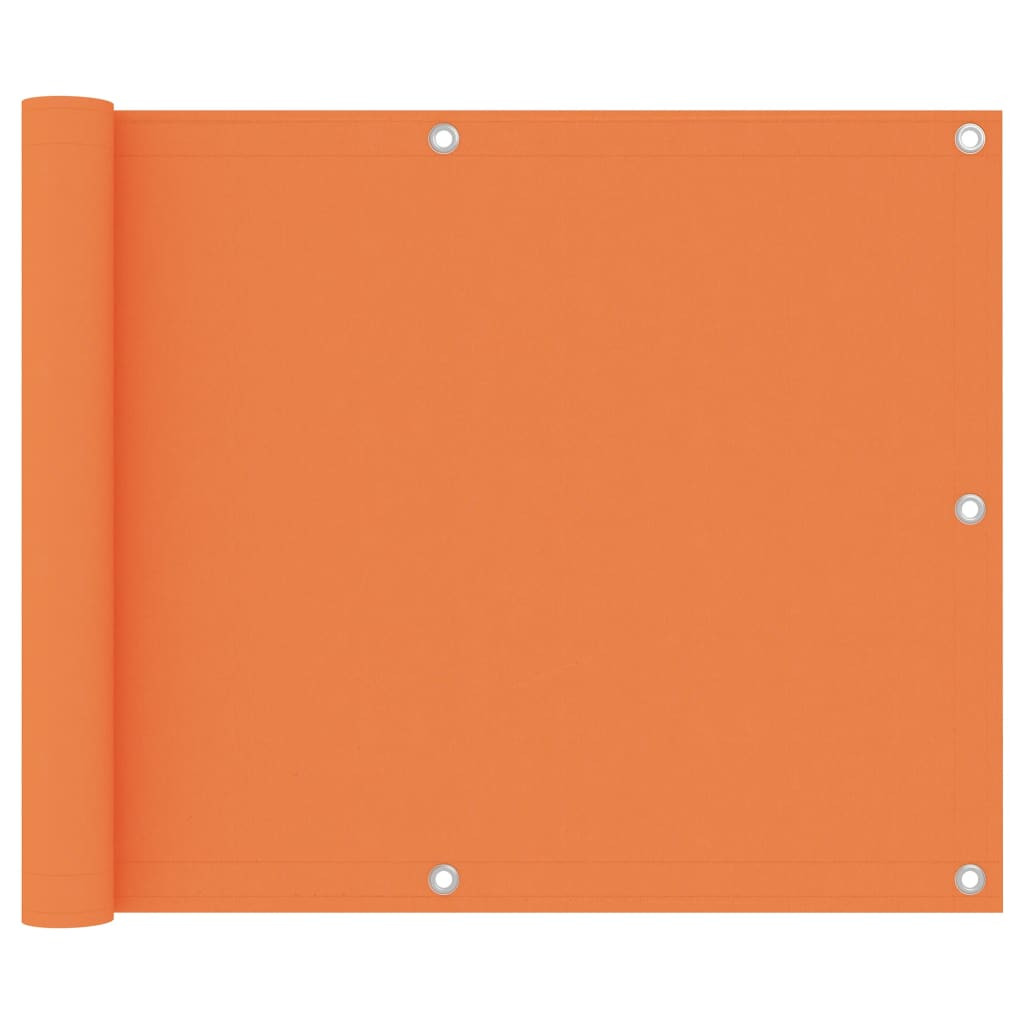 vidaXL Balkon-Sichtschutz Orange 75x500 cm Oxford-Gewebe