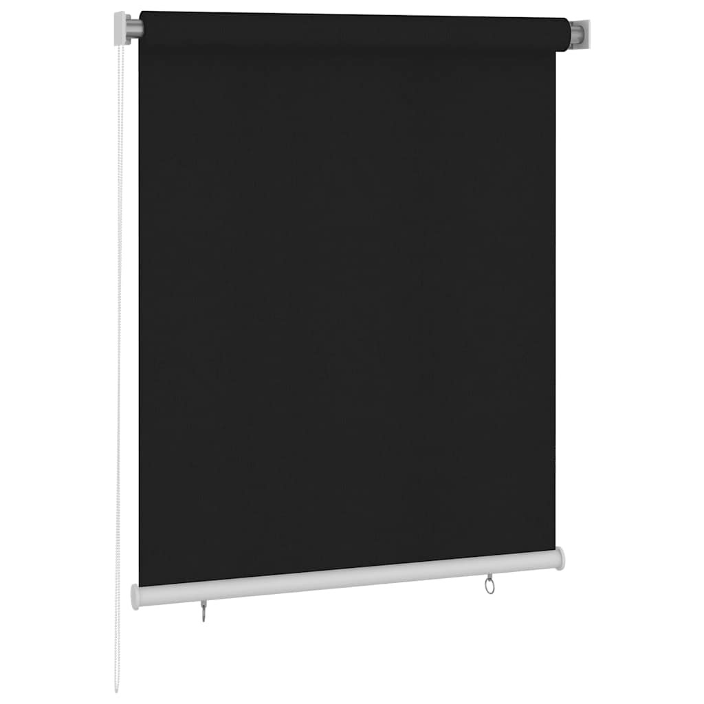 vidaXL Außenrollo 125 (B) x 140 (H) cm Schwarz