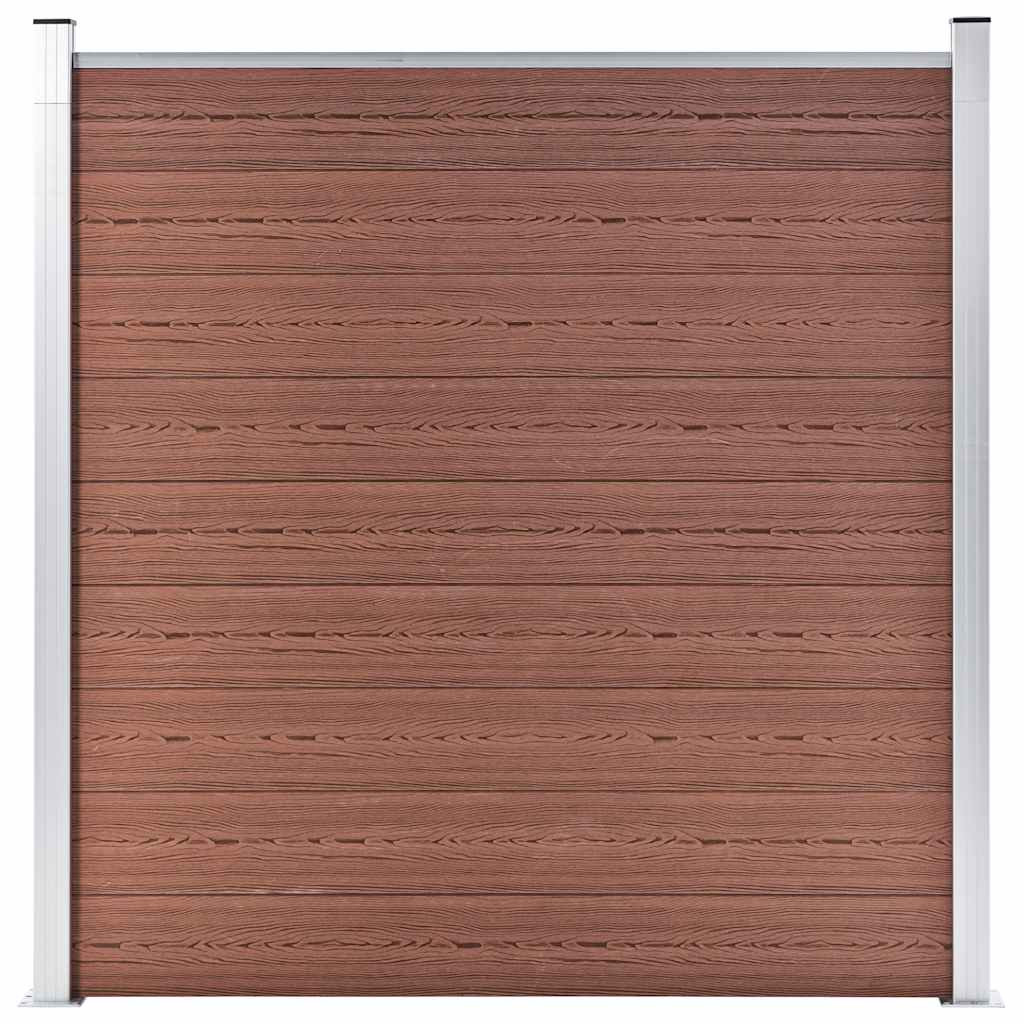 vidaXL Gartenzaun WPC 180×186 cm Braun