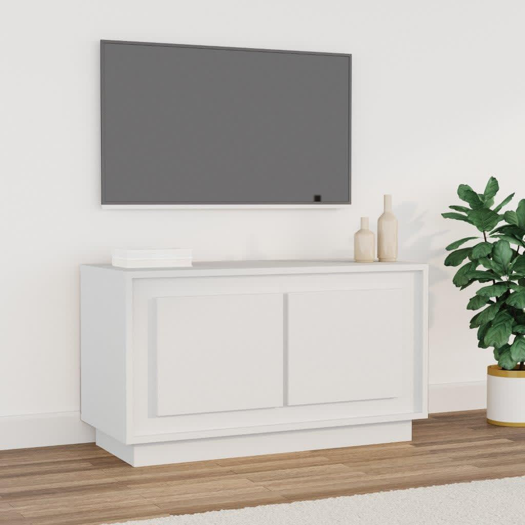 vidaXL TV-Schrank Weiß 80x35x45 cm Holzwerkstoff