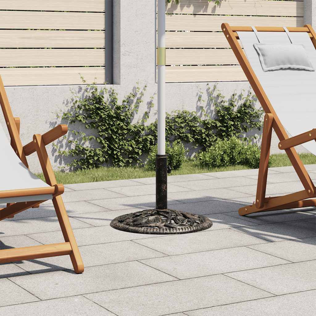 vidaXL Sonnenschirmständer Bronze 12 kg 48 cm Gusseisen
