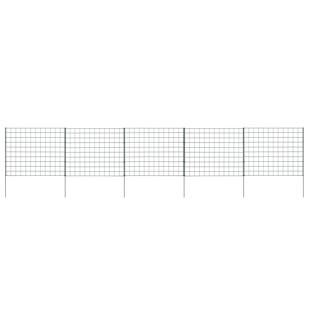 vidaXL Gartenzaun Set 77,5x64 cm Grün