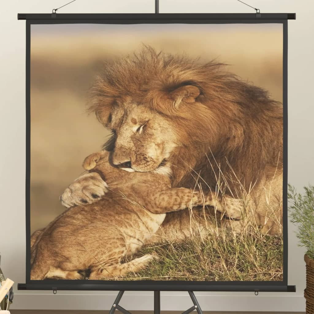 vidaXL Beamer Leinwand 72" 1:1