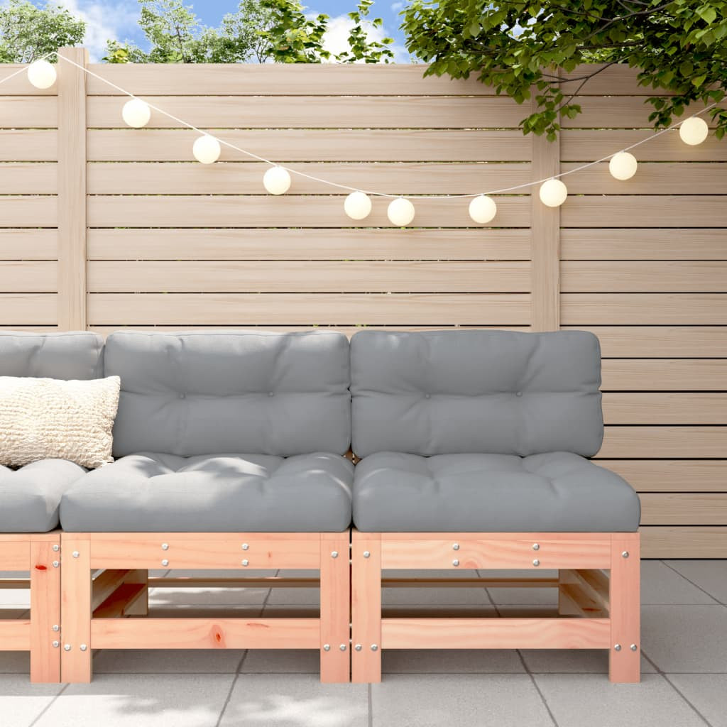 vidaXL Mittelsofas mit Kissen 2 Stk. Massivholz Douglasie