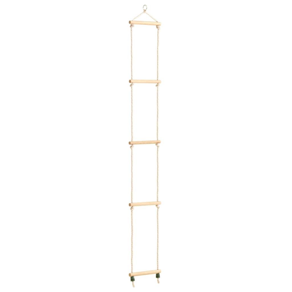 vidaXL Kinder-Strickleiter Massivholz und PE 30x168 cm