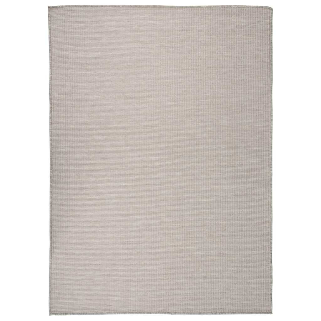 vidaXL Outdoor-Teppich Flachgewebe 200x280 cm Hellgrau