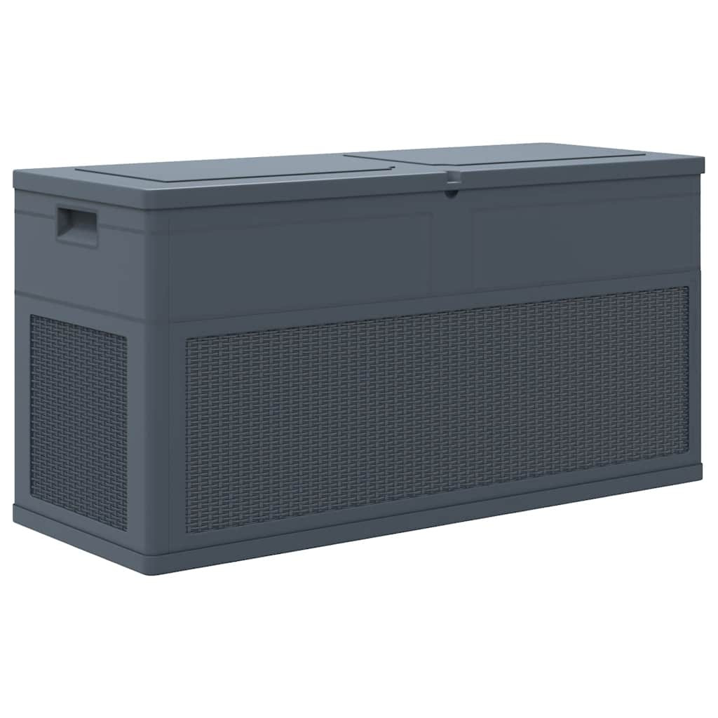vidaXL Garten-Aufbewahrungsbox 320 L Anthrazit