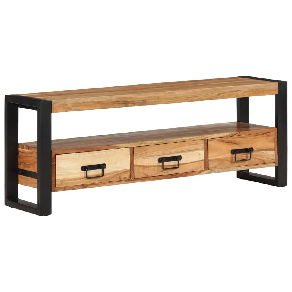 vidaXL TV-Schrank 120x30x45 cm Massivholz Akazie