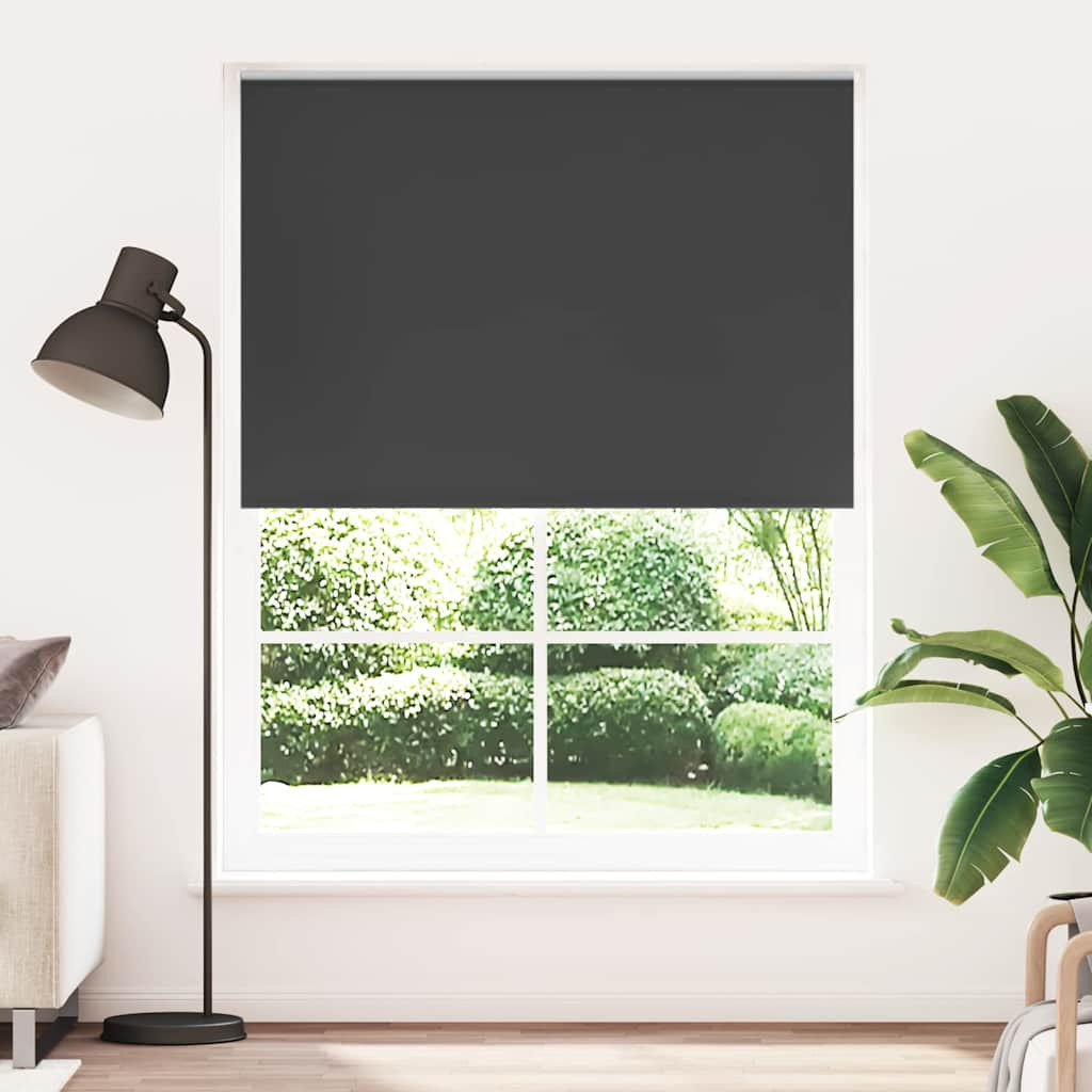 vidaXL Verdunkelungsrollo 164,4 x 230 cm, Stoffbreite 160 cm, schwarz