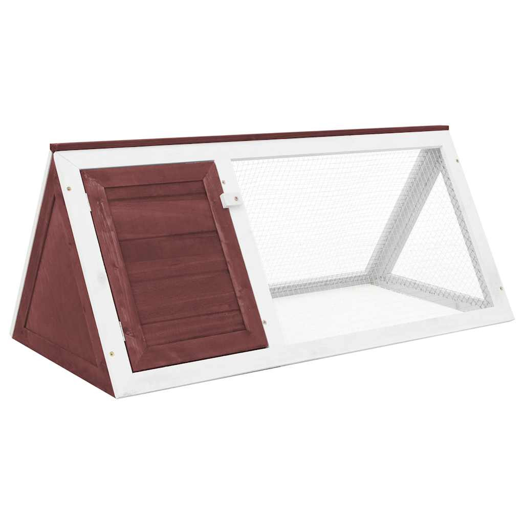 vidaXL Kleintier-/Kaninchenstall Braun Holz