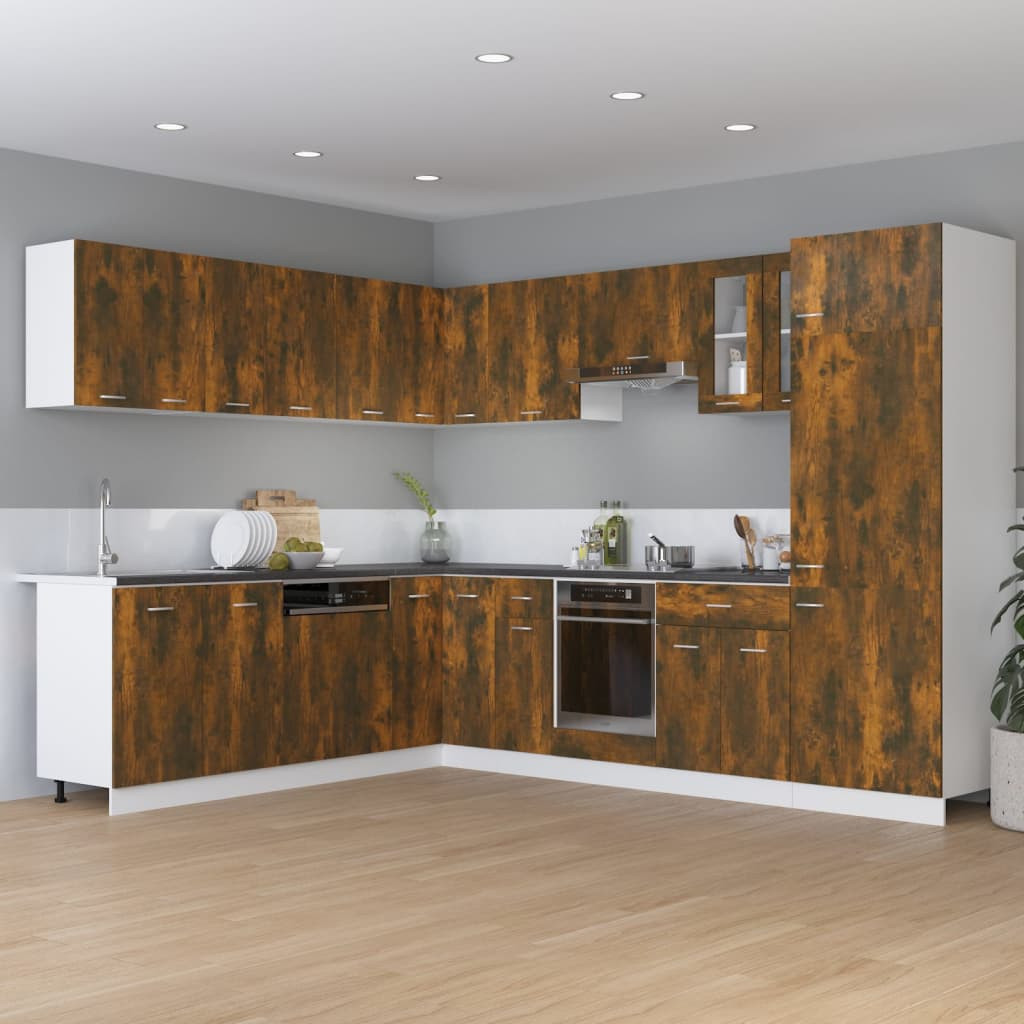vidaXL Unterschrank mit Schublade Lyon Räuchereiche 60x46x81,5 cm