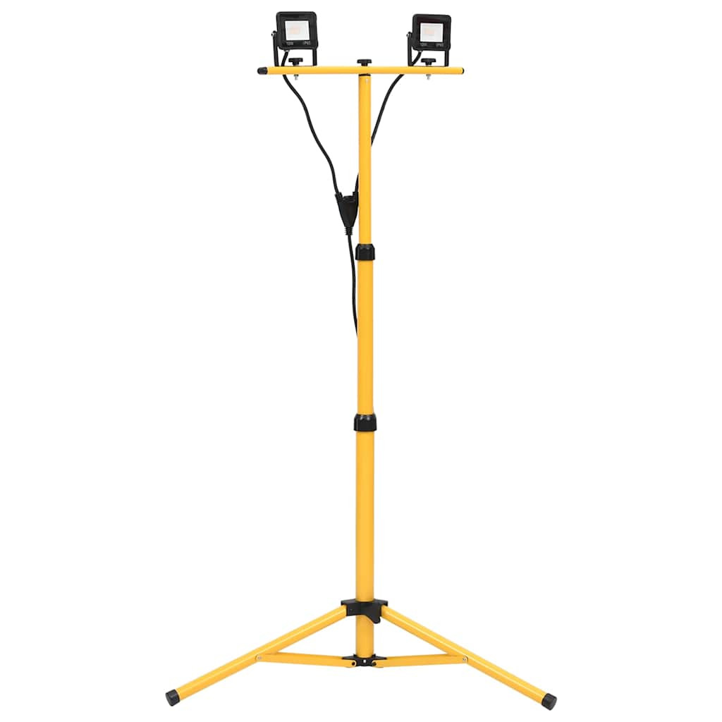 vidaXL LED-Fluter mit Stativ 2x10 W Kaltweiß
