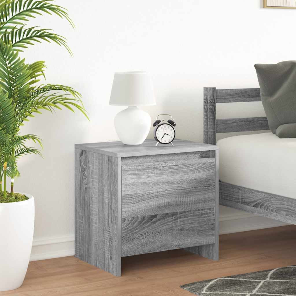 vidaXL Nachttisch Grau Sonoma 45x34x44,5 cm Holzwerkstoff