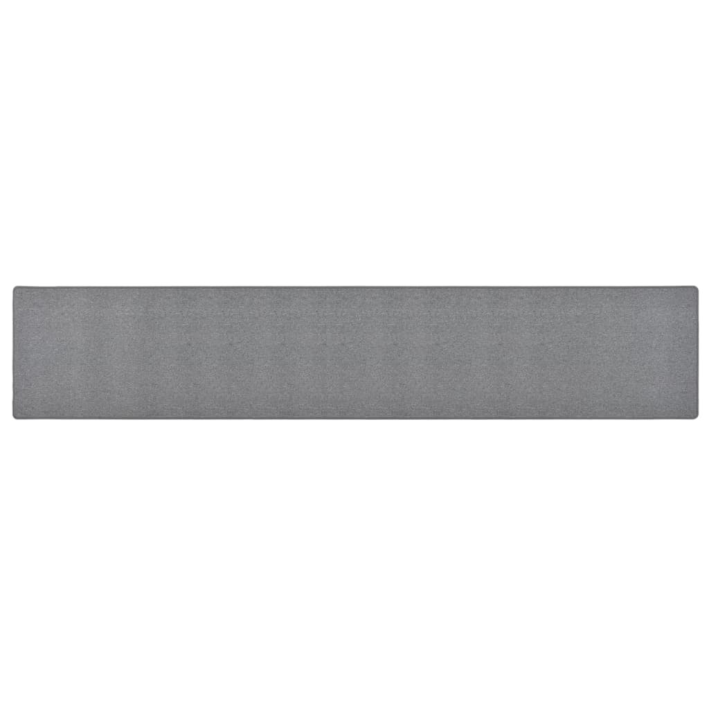vidaXL Teppichläufer Dunkelgrau 50x300 cm