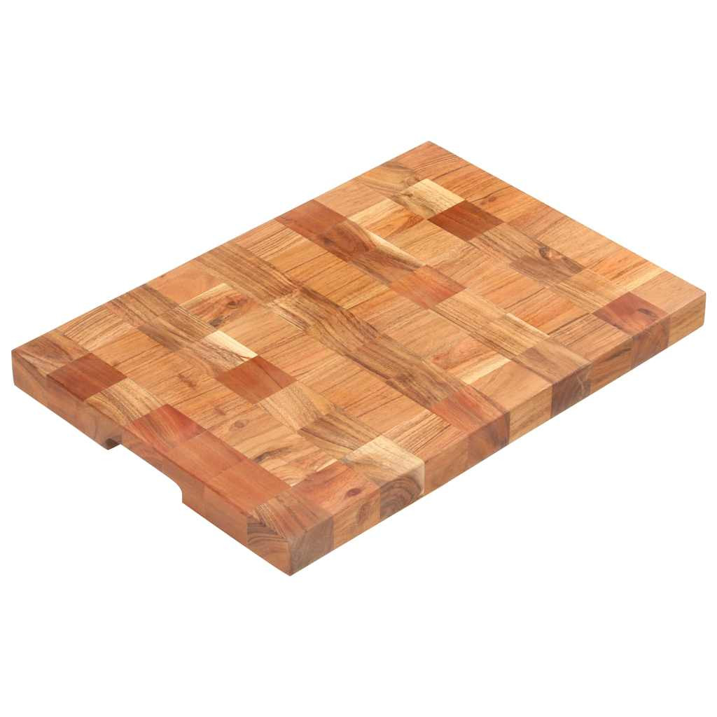 vidaXL Hackblock 50×30×3,8 cm Akazie Massivholz