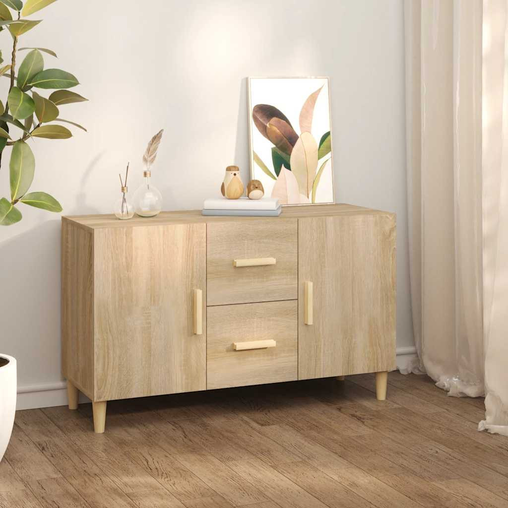 vidaXL Sideboard Sonoma-Eiche 100x36x60 cm Holzwerkstoff
