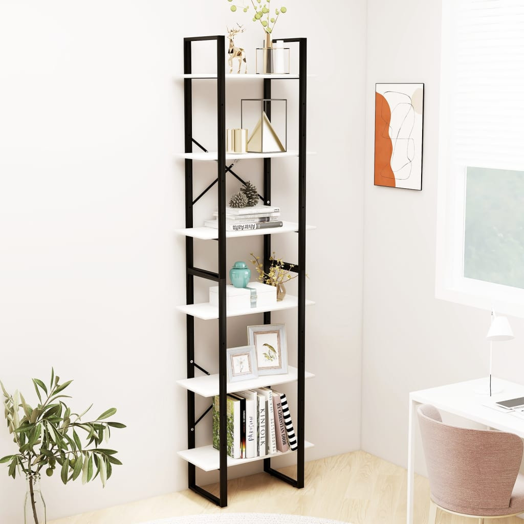vidaXL Lagerregal Weiß 60x30x210 cm Massivholz Kiefer