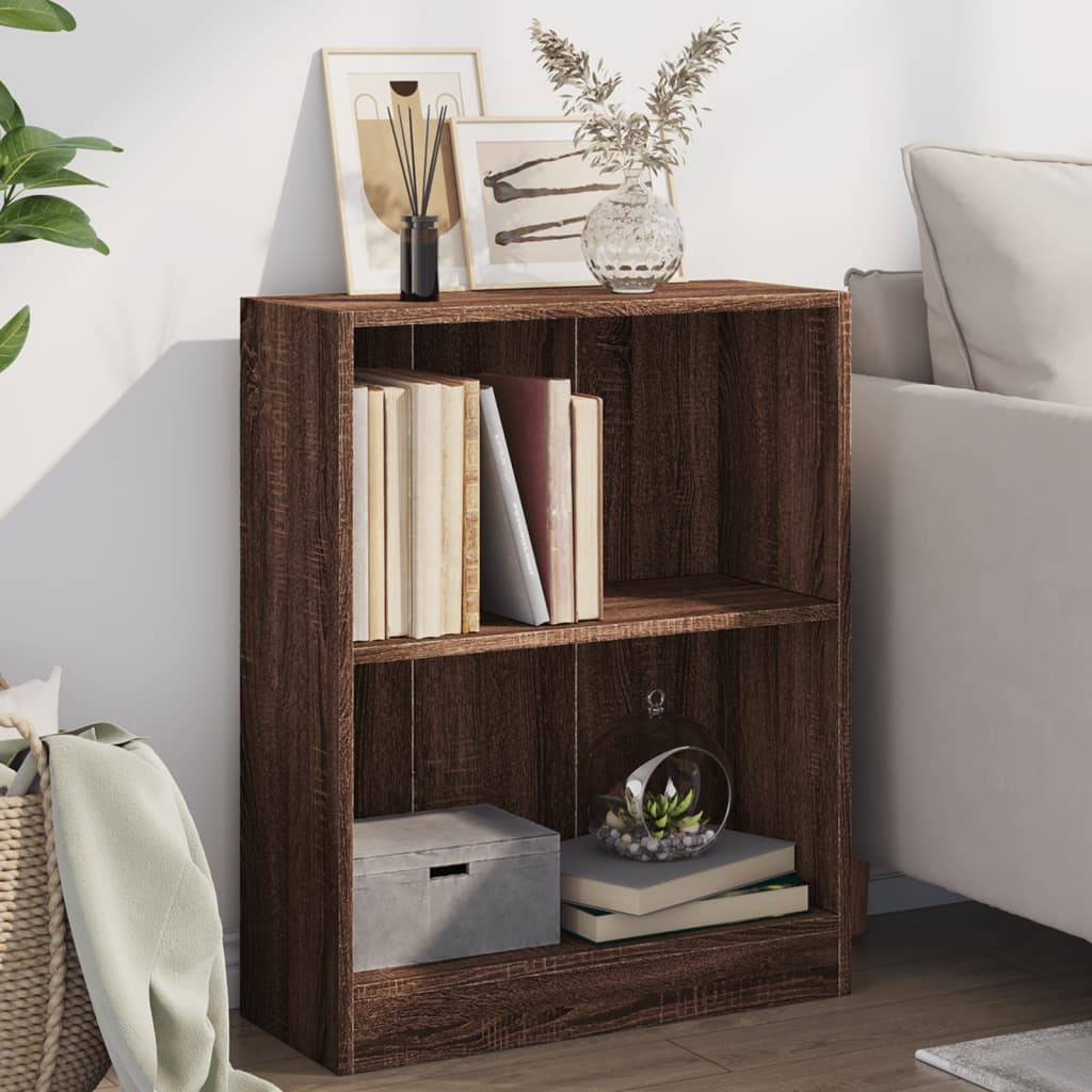 vidaXL Bücherregal Braun Eichen-Optik 60x24x76 cm Holzwerkstoff