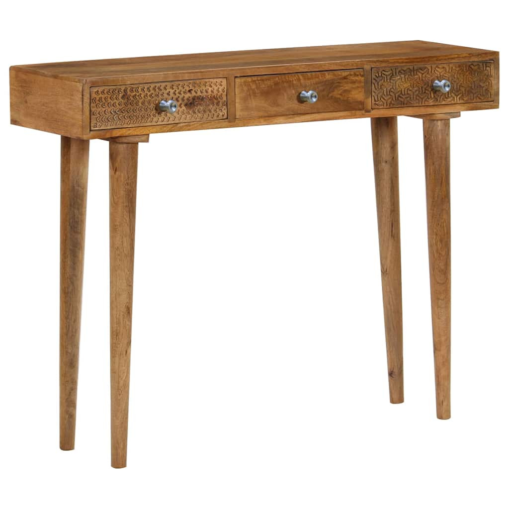 vidaXL Konsolentisch Mangoholz Massiv 102 x 30 x 79 cm