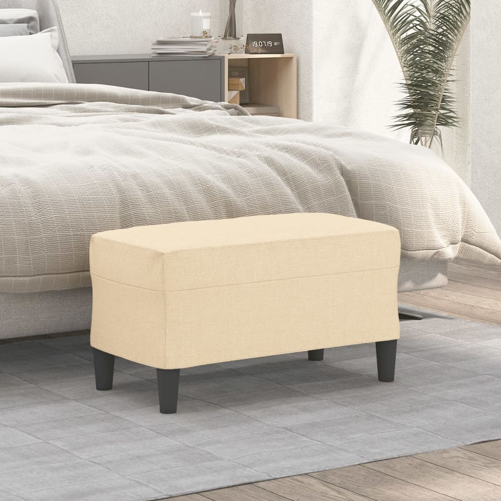 vidaXL Sitzbank Creme 70x35x41 cm Stoff