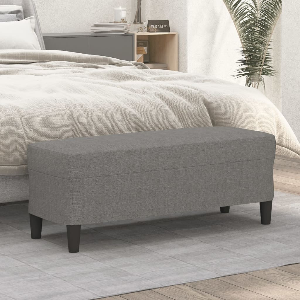 vidaXL Sitzbank Dunkelgrau 100x35x41 cm Stoff