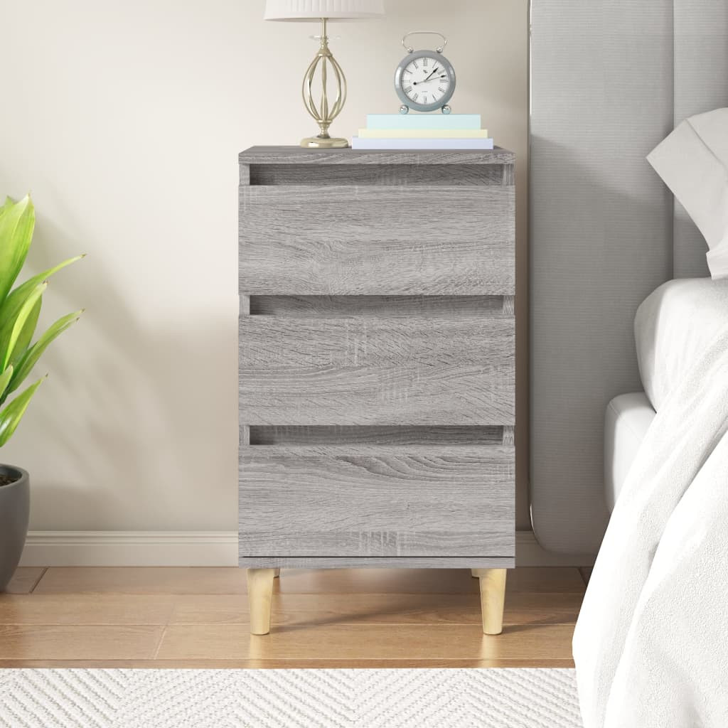 vidaXL Nachttisch Grau Sonoma 40x35x70 cm Holzwerkstoff