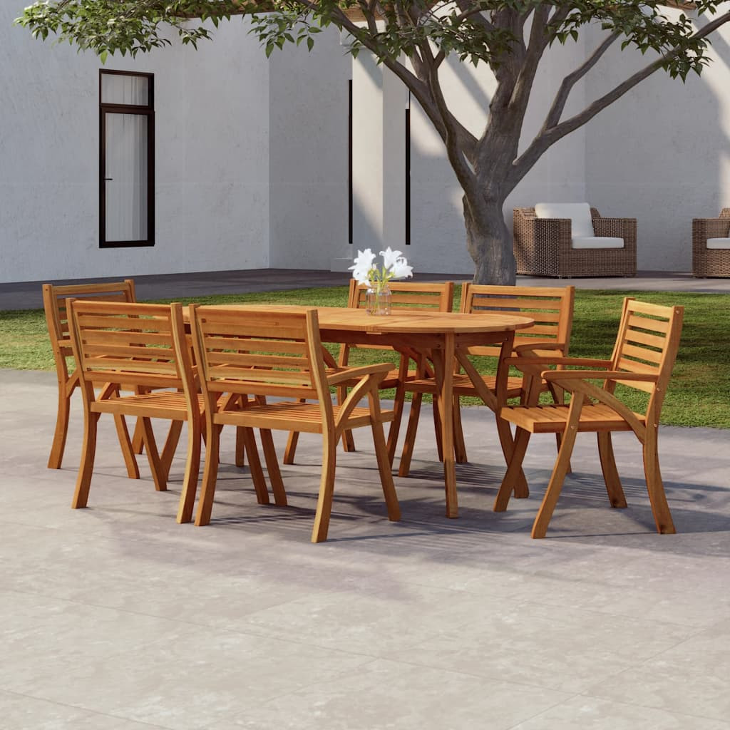 vidaXL Gartentisch 200x90x75 cm Massivholz Akazie