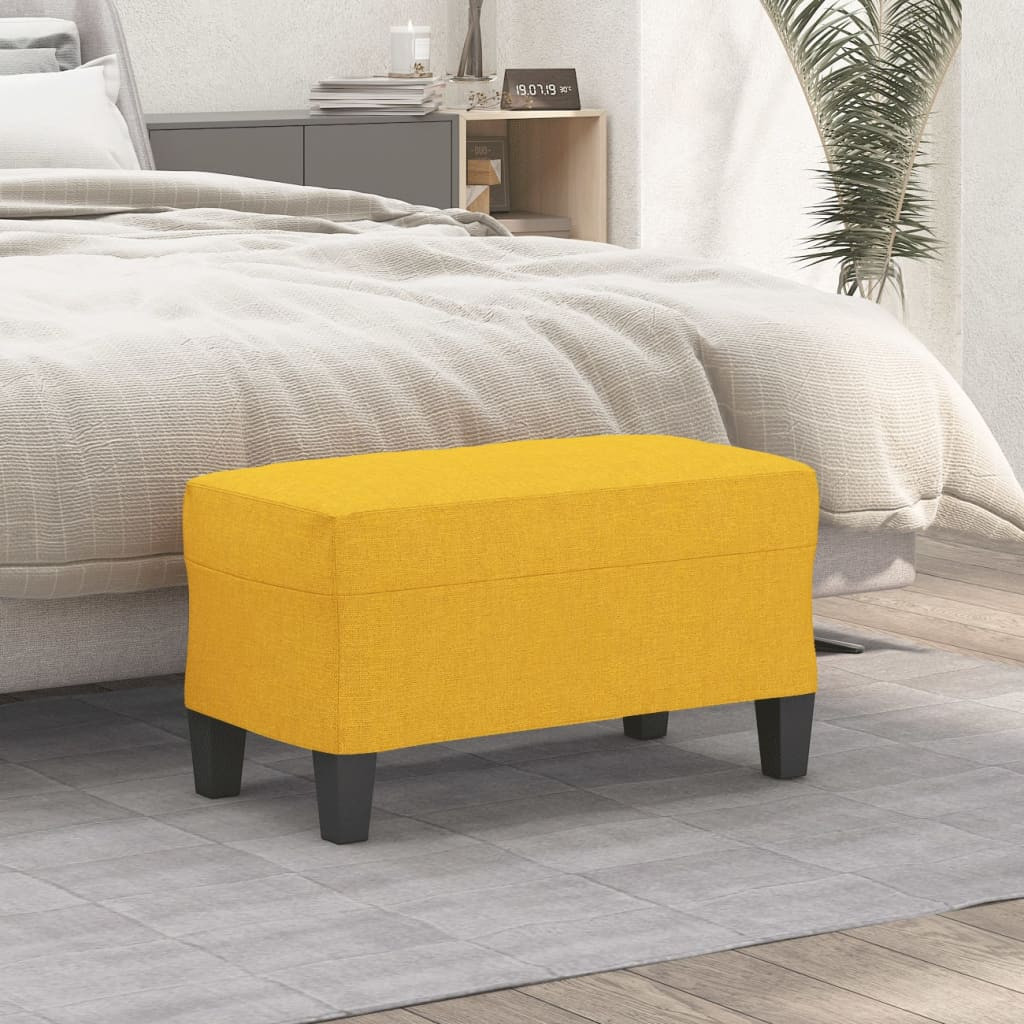 vidaXL Sitzbank Hellgelb 70x35x41 cm Stoff