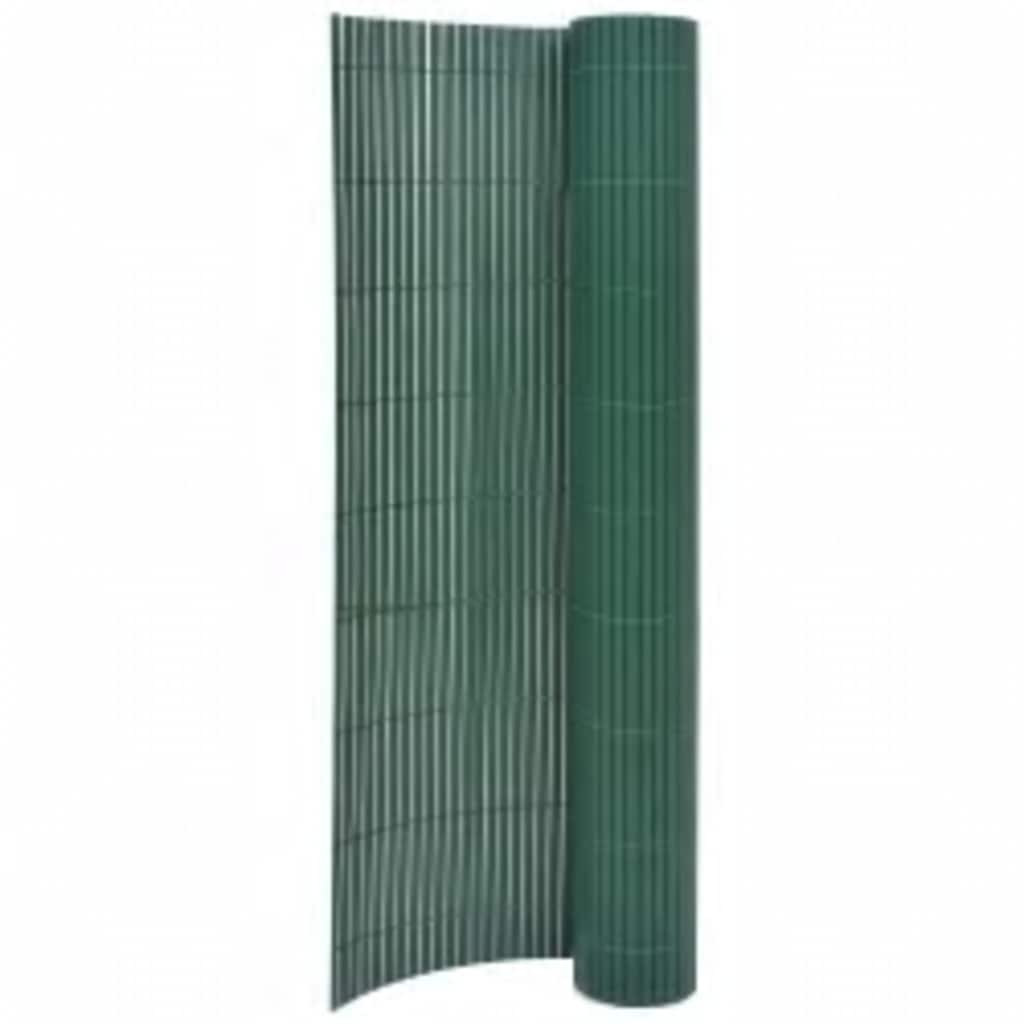 vidaXL Gartenzaun Doppelseitig 110x500 cm Grün