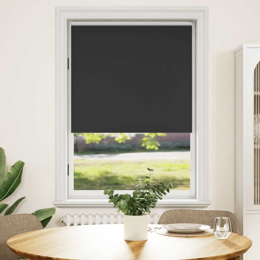 vidaXL Verdunkelungsrollo 104,4 x 175 cm, Stoffbreite 100 cm, schwarz