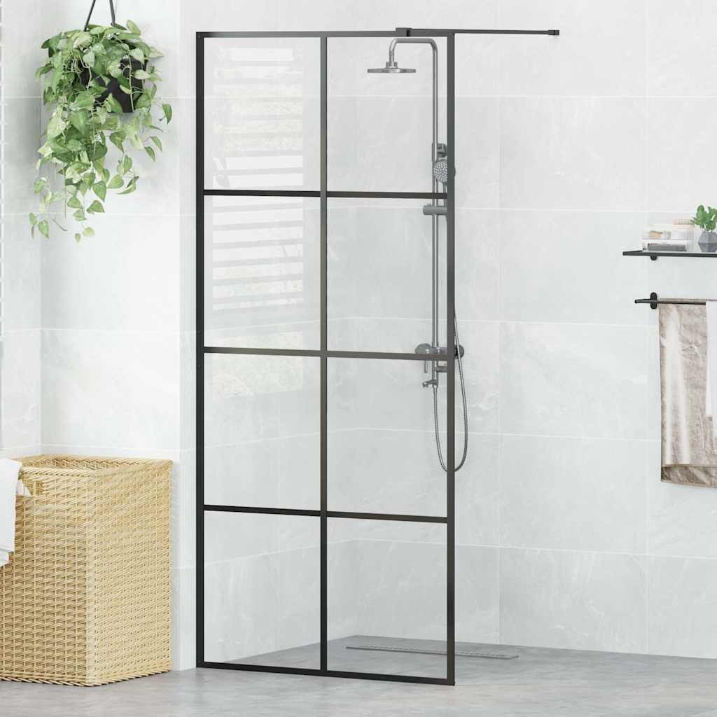 vidaXL Duschwand für Begehbare Dusche mit Klarem ESG Glas 90x195 cm