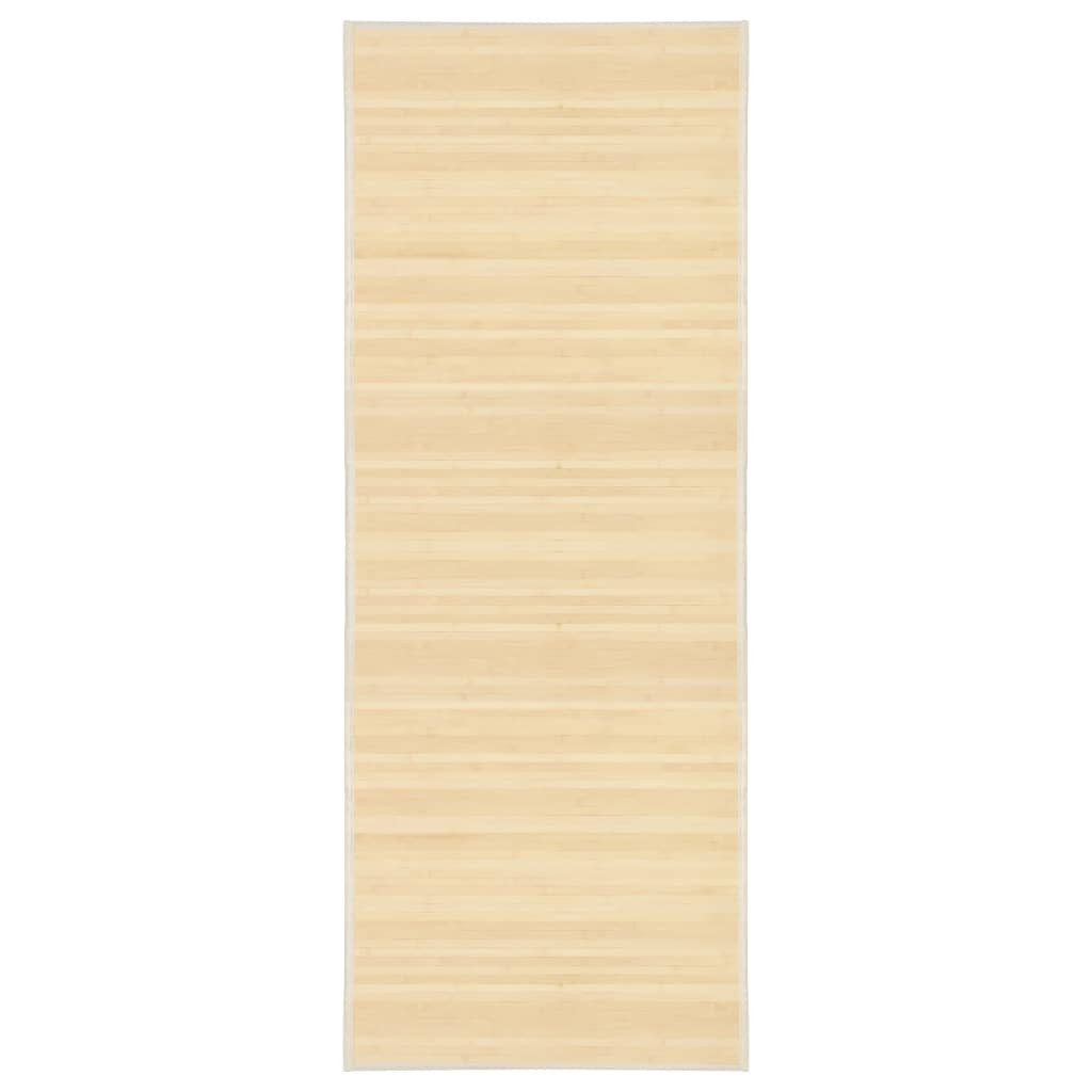 vidaXL Teppich Bambus 80x200 cm Natur