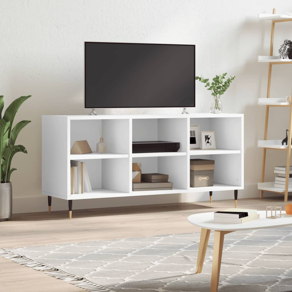 vidaXL TV-Schrank Weiß 103,5x30x50 cm Holzwerkstoff
