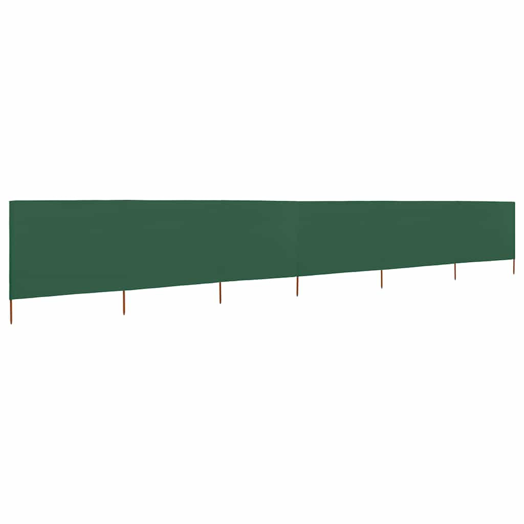 vidaXL 6-teiliges Windschutzgewebe 800 x 80 cm Grün
