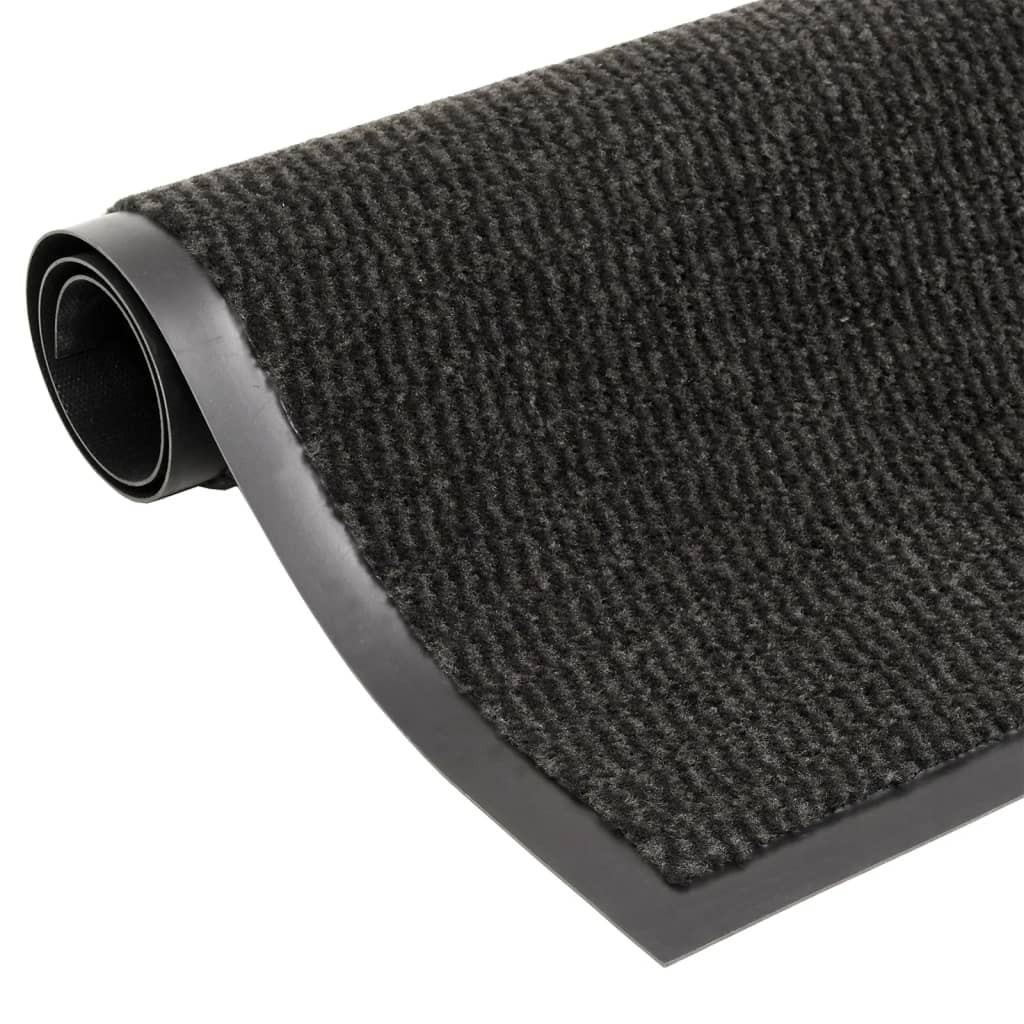 vidaXL Fußmatte getuftet 60x180 cm Schwarz