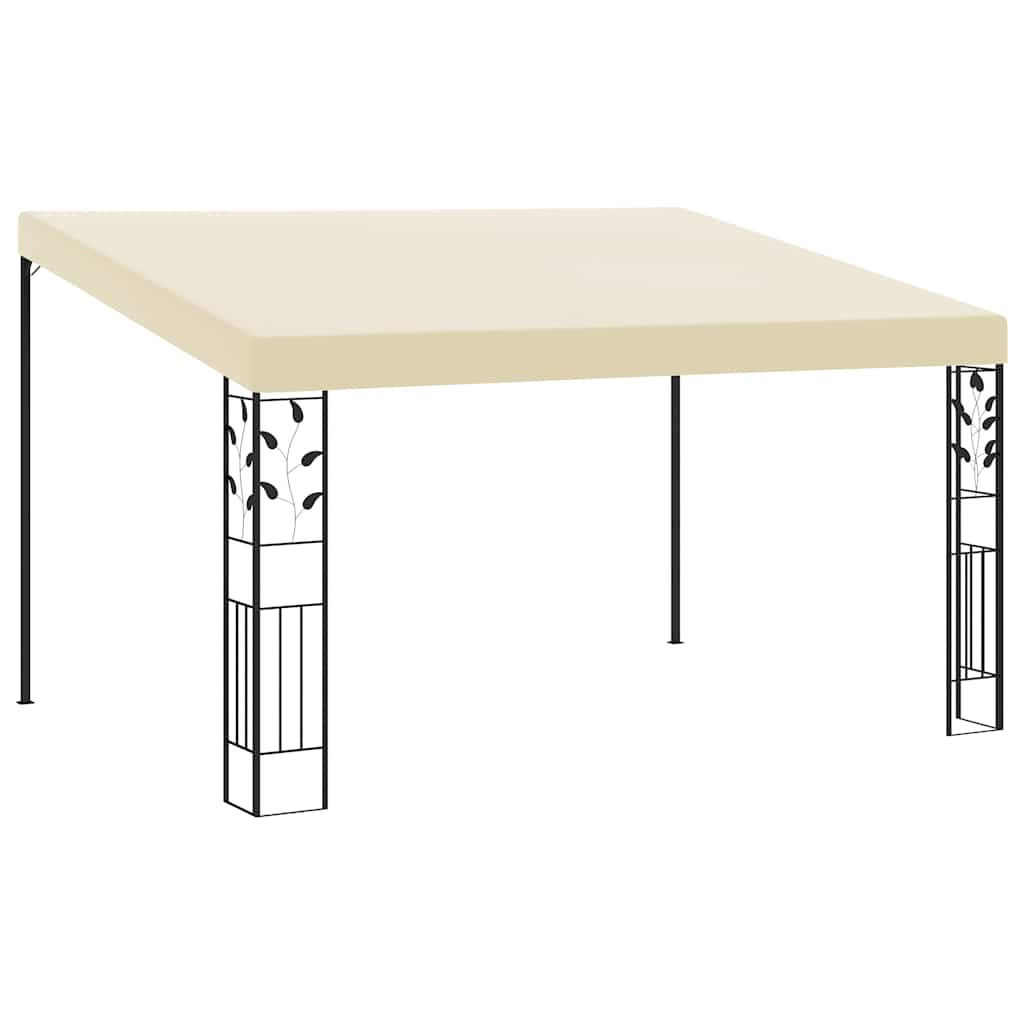 vidaXL Wand-Pavillon 4x3x2,5 m Cremeweiß