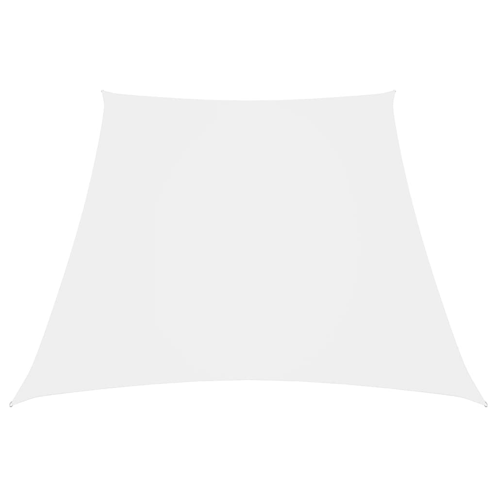 vidaXL Sonnensegel Oxford-Gewebe Trapezförmig 3/5x4 m Weiß