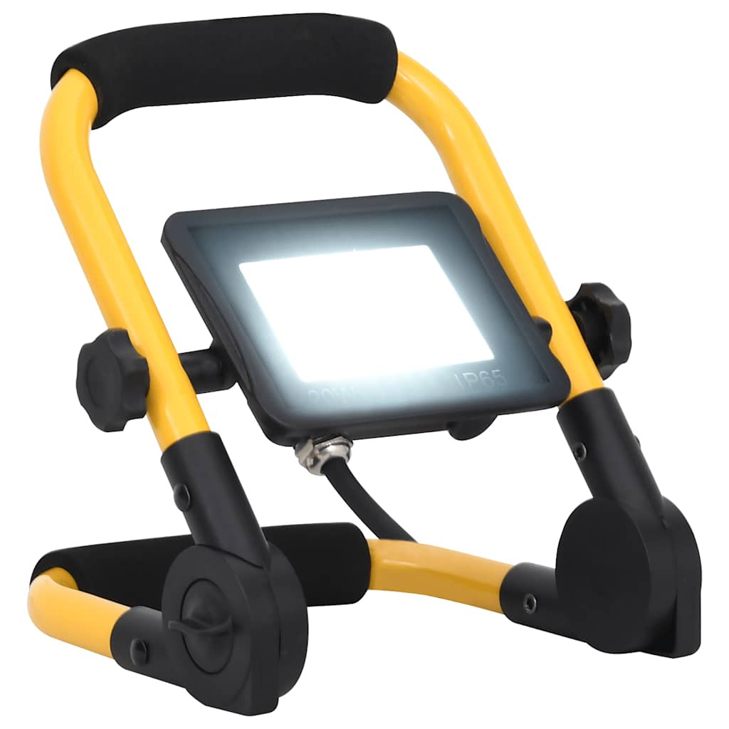 vidaXL LED-Fluter mit Handgriff 20W Kaltweiß