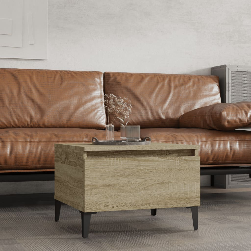 vidaXL Beistelltisch Sonoma-Eiche 50x46x35 cm Holzwerkstoff
