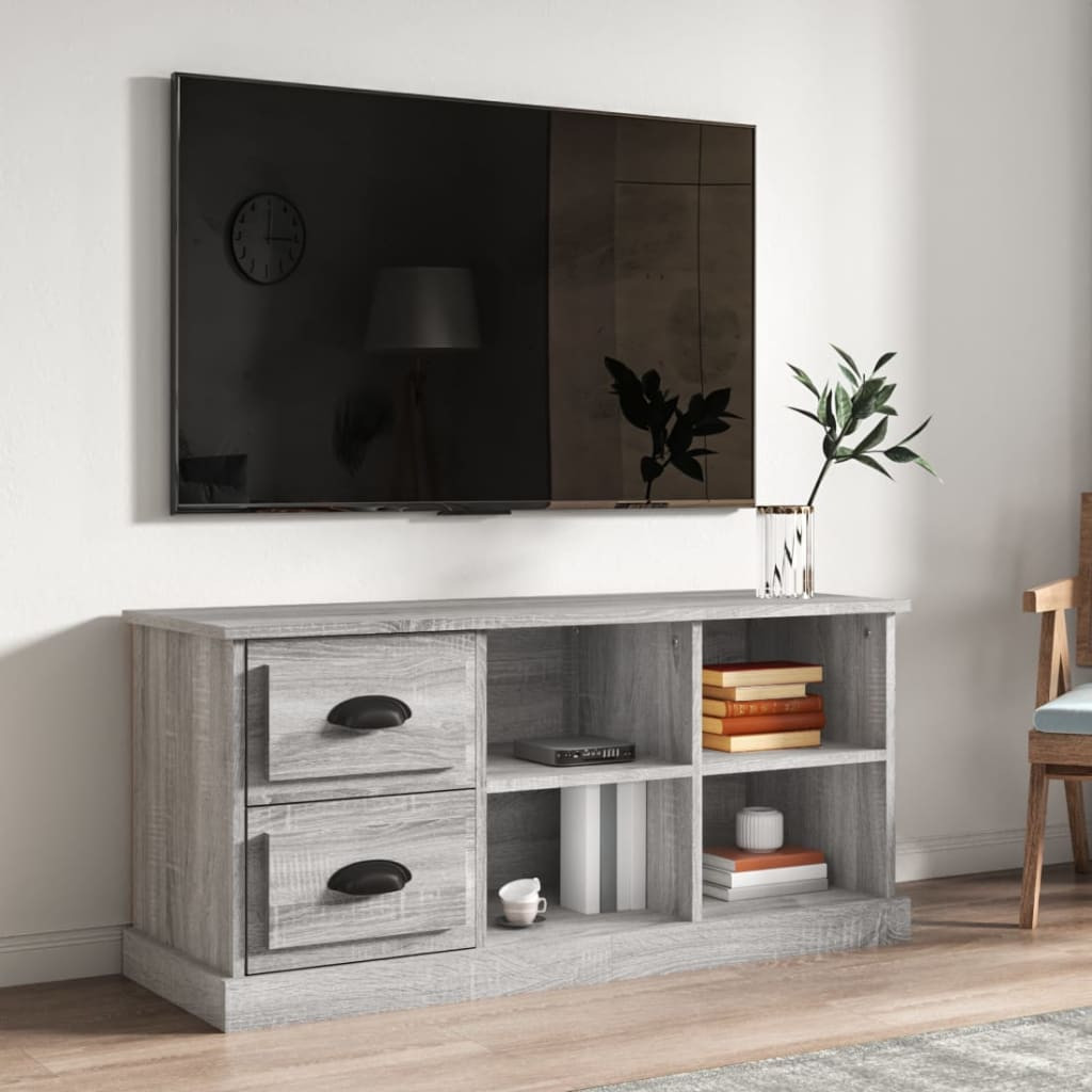 vidaXL TV-Schrank Grau Sonoma 102x35,5x47,5 cm Holzwerkstoff