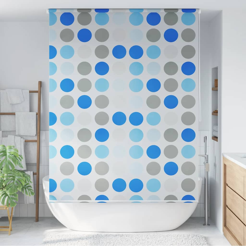 vidaXL Duschrollo 140x240 cm Kreismuster