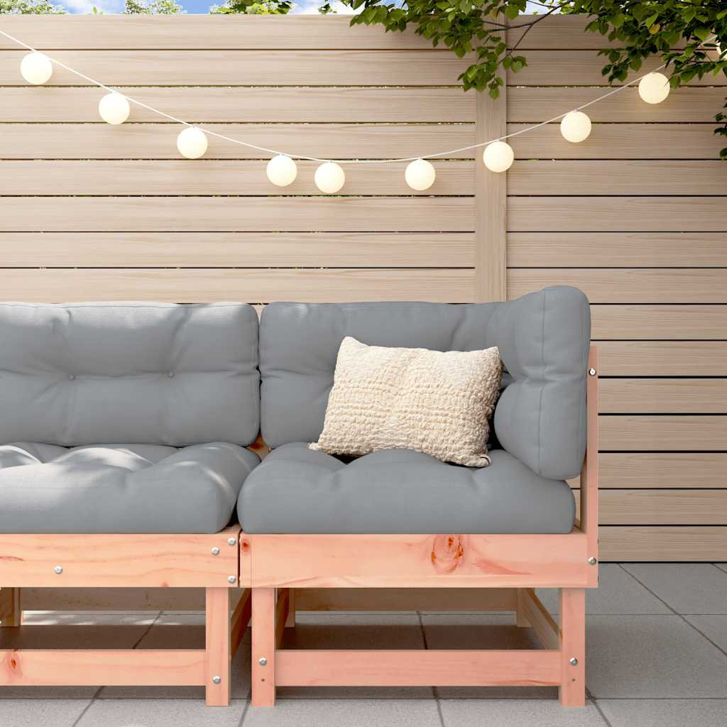 vidaXL Ecksofa mit Kissen Massivholz Douglasie