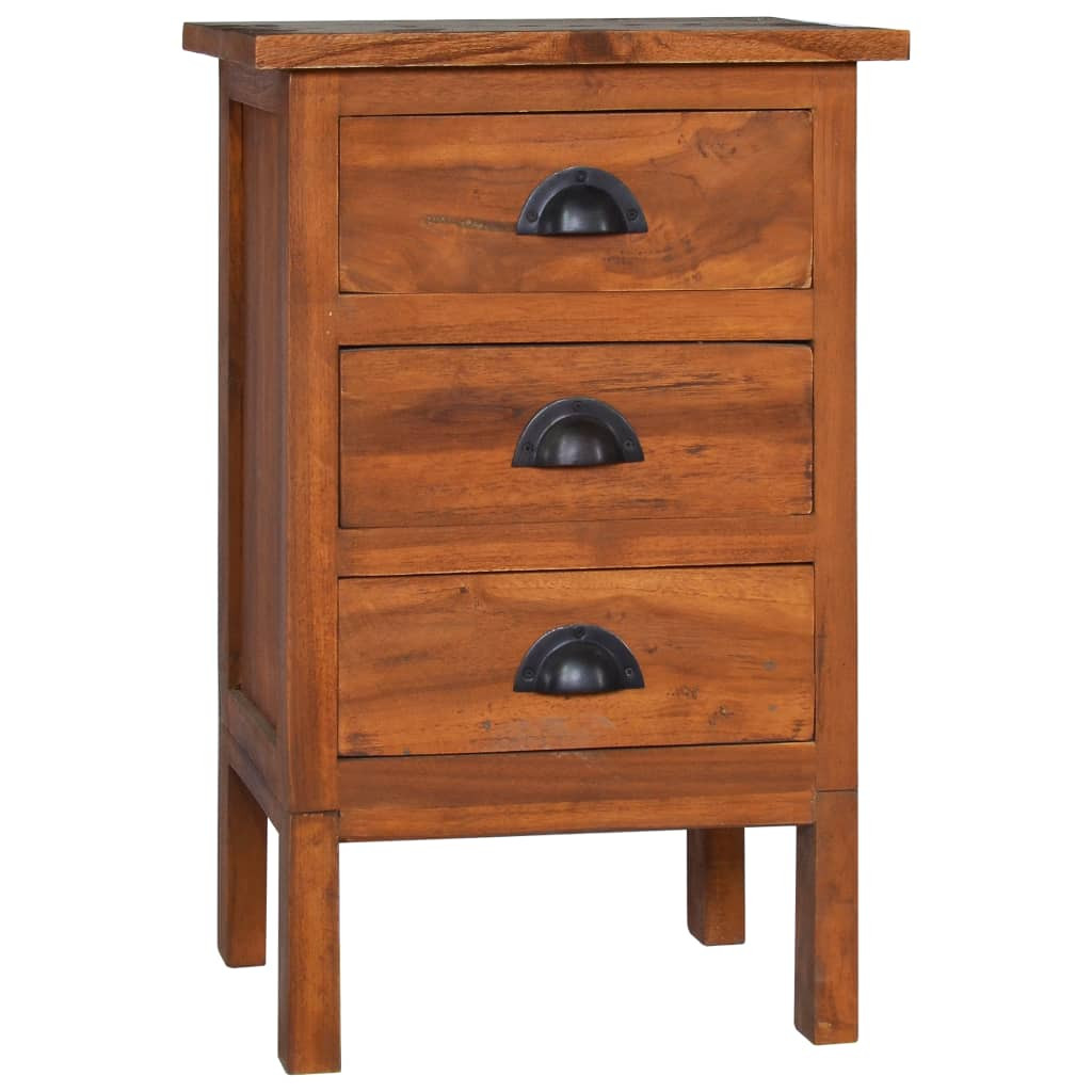 vidaXL Nachttisch 40x35x60 cm Massivholz Teak