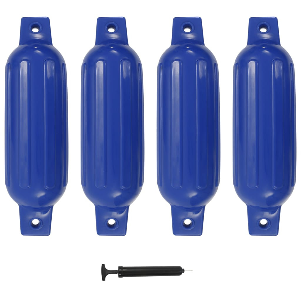 vidaXL Bootsfender 4 Stk. Blau 41 x 11,5 cm PVC