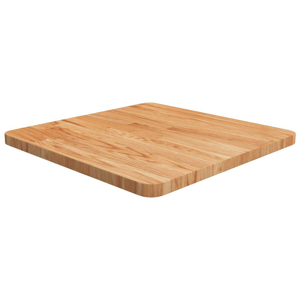 vidaXL Tischplatte Quadratisch Hellbraun 50x50x2,5cm Behandelte Eiche