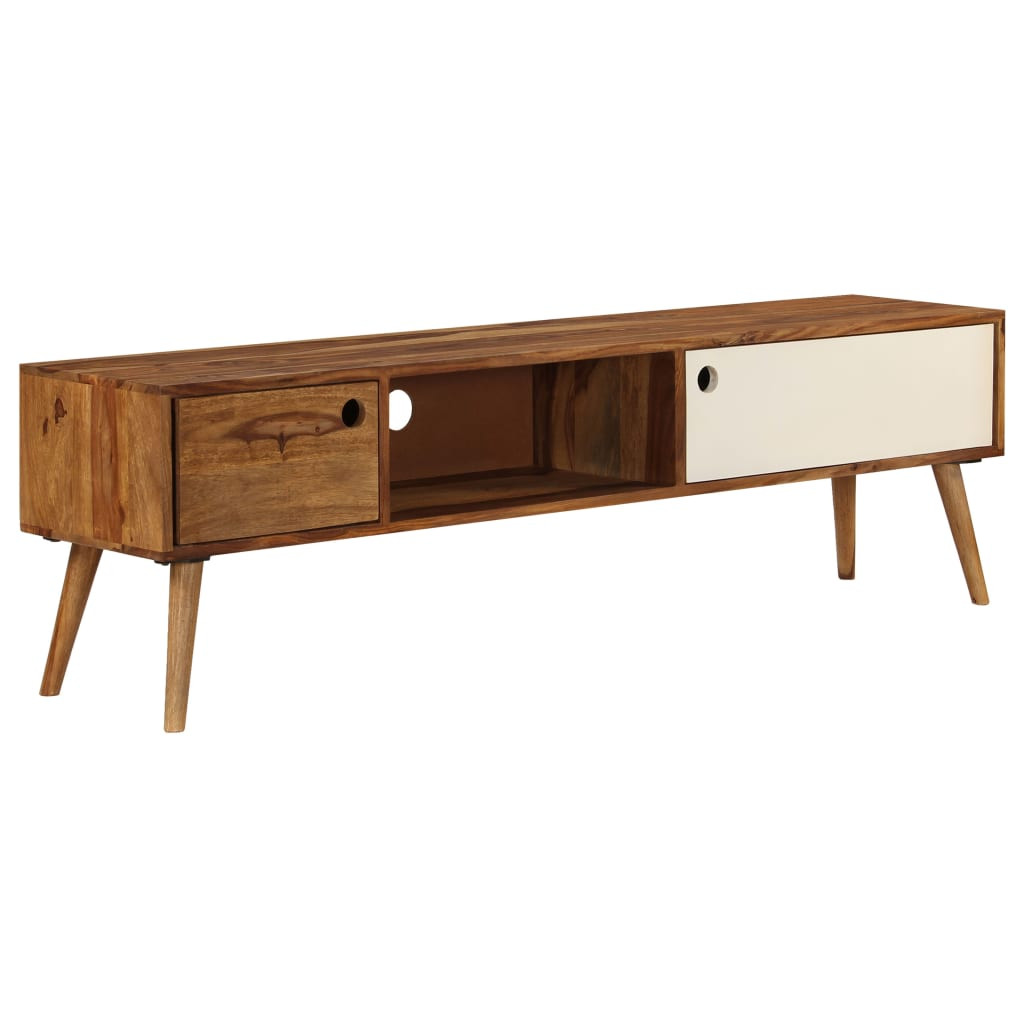 vidaXL TV-Schrank 140x30x40 cm Massivholz Akazie