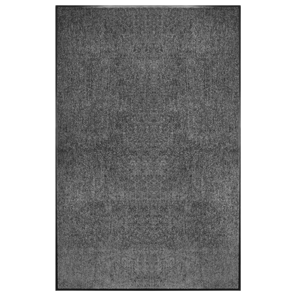 vidaXL Fußmatte Waschbar Anthrazit 120x180 cm